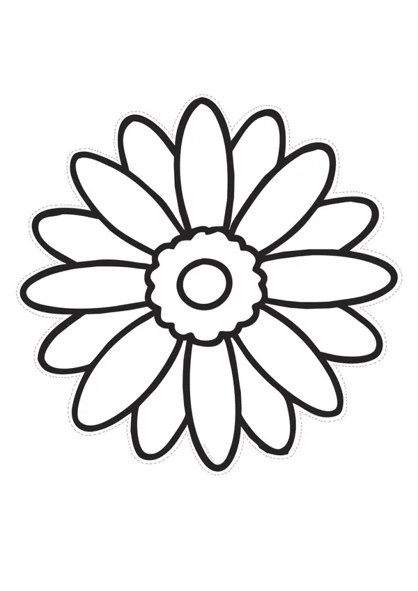 Flores para colorear primavera