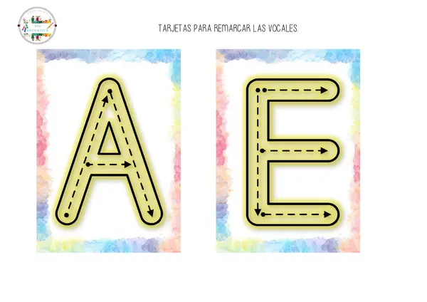 Tarjetas para remarcar vocales 