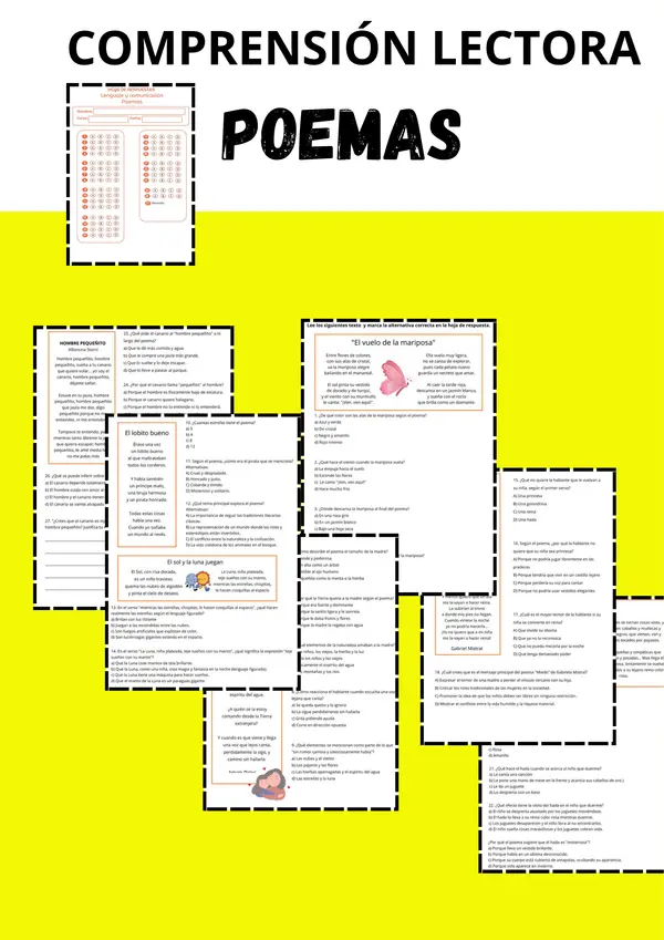 Comprensión Lectora: Poemas