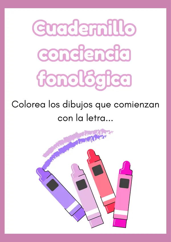 Cuadernillo Conciencia Fonológica – Reconocer sonidos iniciales