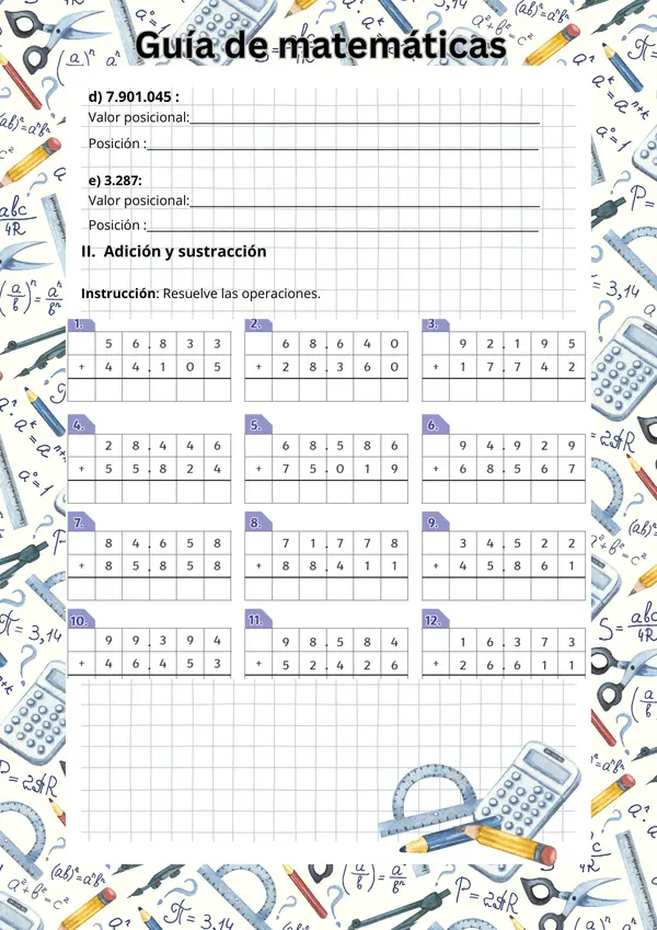 guia de repaso contenidos evaluación diagnóstica