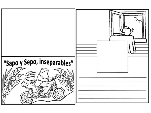 Pop Up del cuento "Sapo y Sepo, inseparables"
