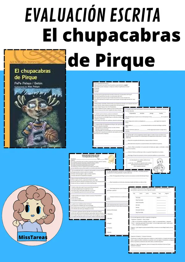 Prueba Plan Lector El chupacabras de Pirque