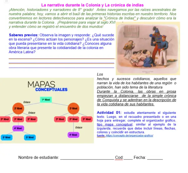 08M1SEM3 - La narrativa durante la Colonia y La crónica de indias