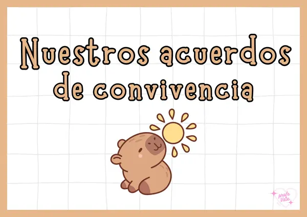 🦫 ACUERDOS DE CONVIVENCIA – Temática Capibara