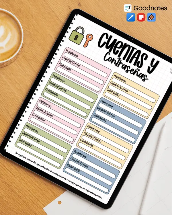 FREE/GRATIS Páginas de Planner Docente - Passwords & What Worked Log (EN & ES)