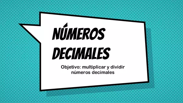 División de decimales