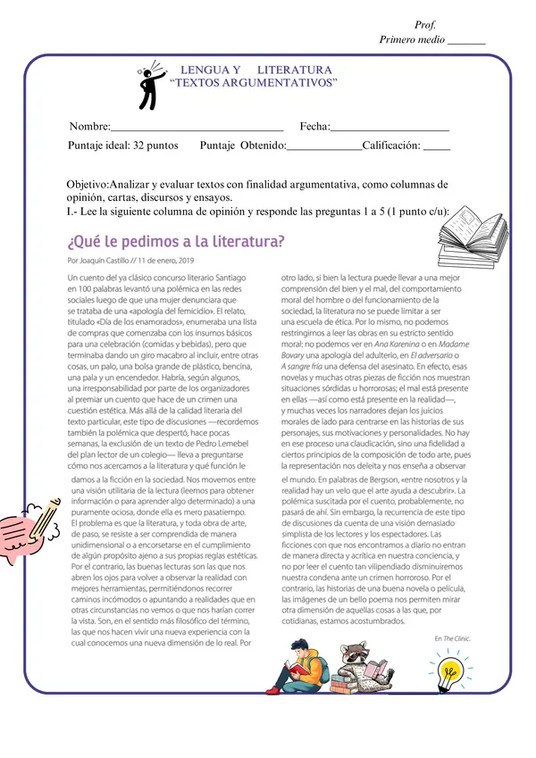 Texto  argumentativos
