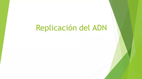 PRESENTACION REPLICACION DEL ADN, CUARTO MEDIO , BIOLOGIA