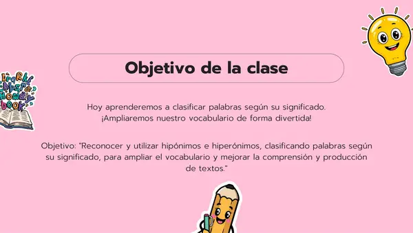 Hiponimos e hiperonimos (más actividades)