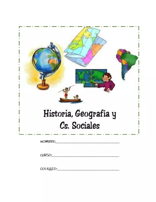 Cuadernillo de Historia, geografía y Ciencias Sociales. 
