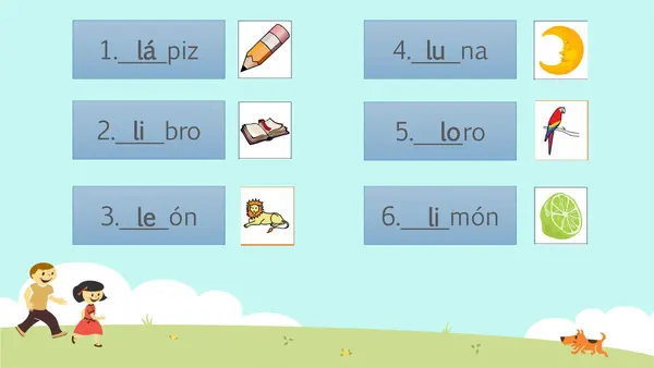 Practica de lectura letra L
