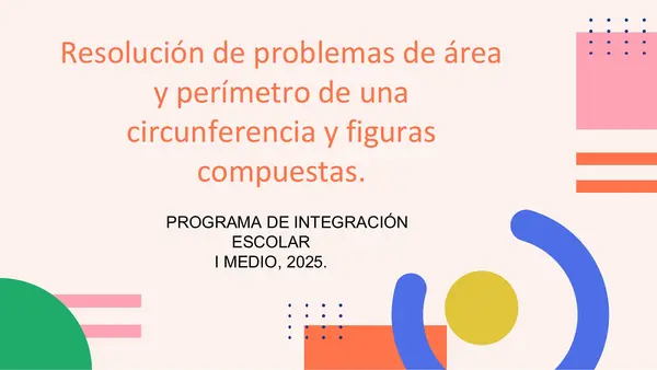 Área y perímetro de una circunferencia