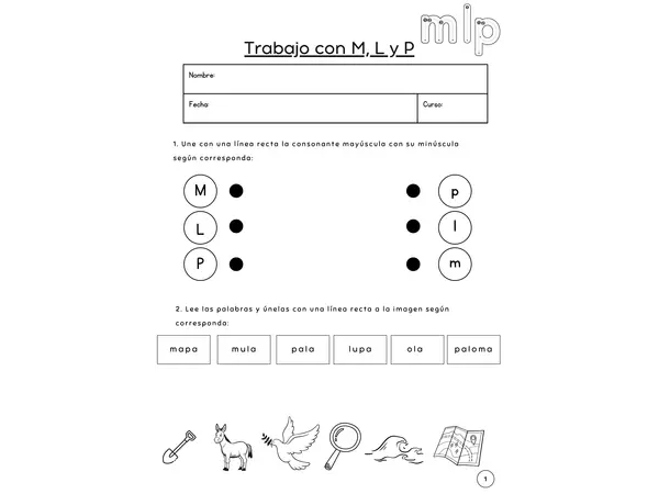 Guía repaso: M, L, P