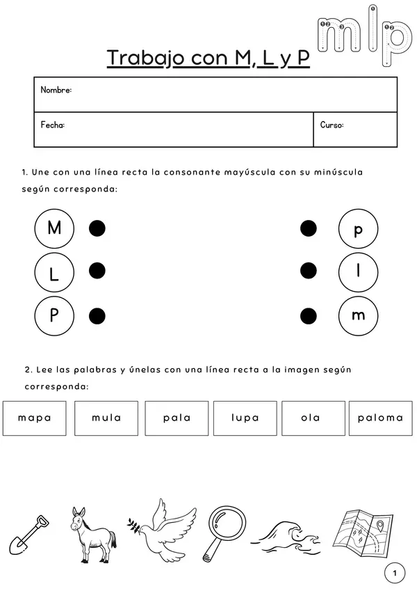 Guía repaso: M, L, P