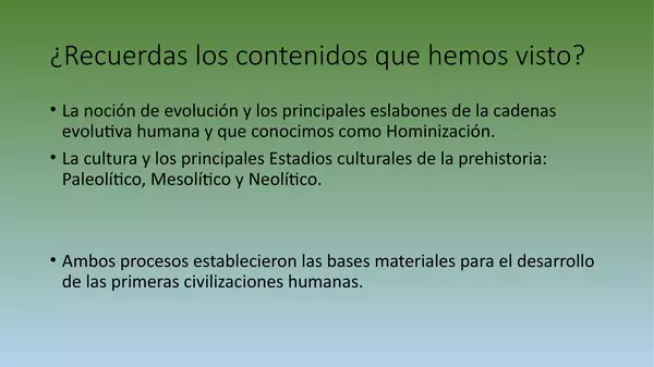 Presentacion Caracteristicas de las Primeras Civilizaciones, , Septimo Basico