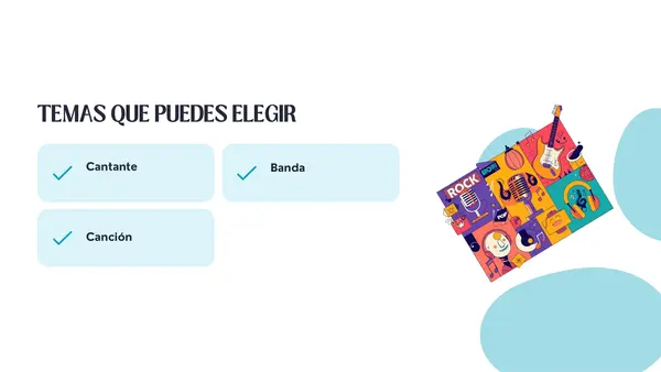  Música: Creación de un afiche de un cantante o banda