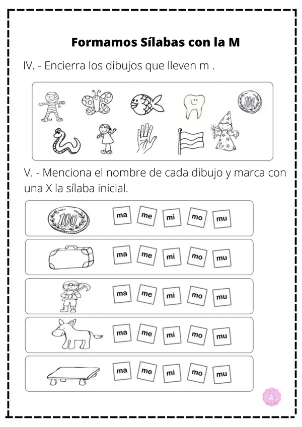 Guía Consonante M