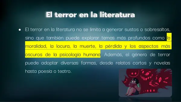 El Terror y lo extraño - 7° Básico