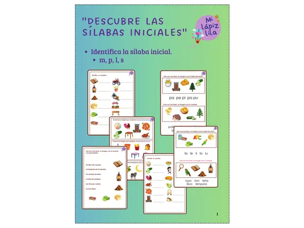 DESCUBRE LA SÍLABA INICIAL
