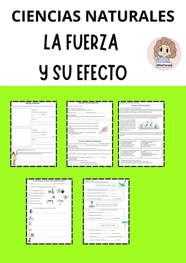 Fuerza y su efecto en el movimiento, Ciencias Naturales