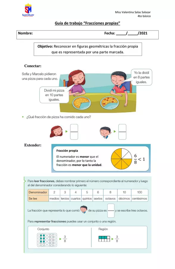 Guía fracciones propias