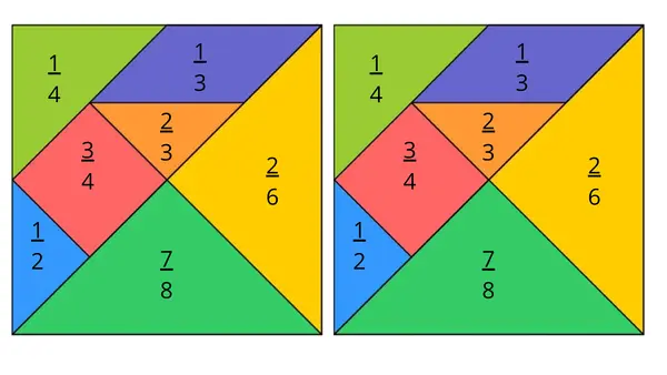 Juego Fracciones Equivalentes 5°