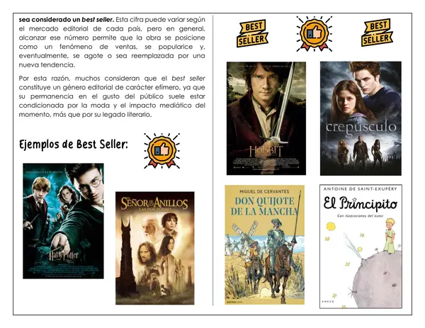 Guía de trabajo - ¿Qué son los Best- Seller?