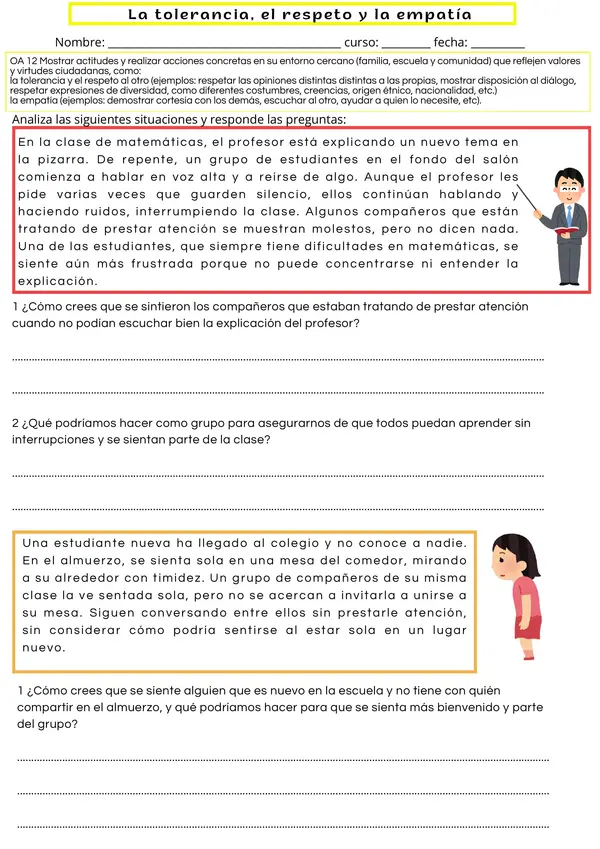 Virtudes Ciudadanas - Respeto, Tolerancia y Empatía