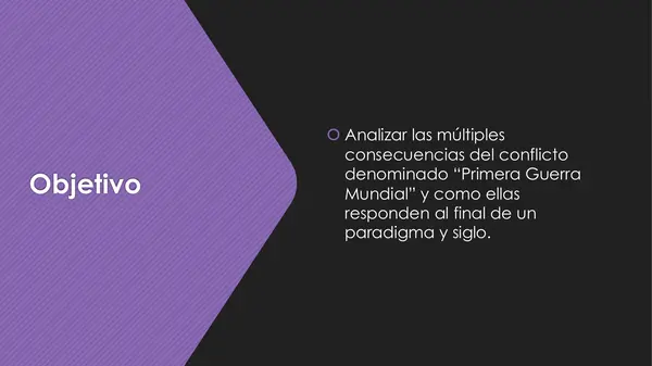 Consecuencias de la Primera Guerra Mundial