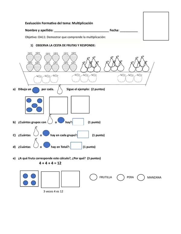 Multiplicación segundo básico