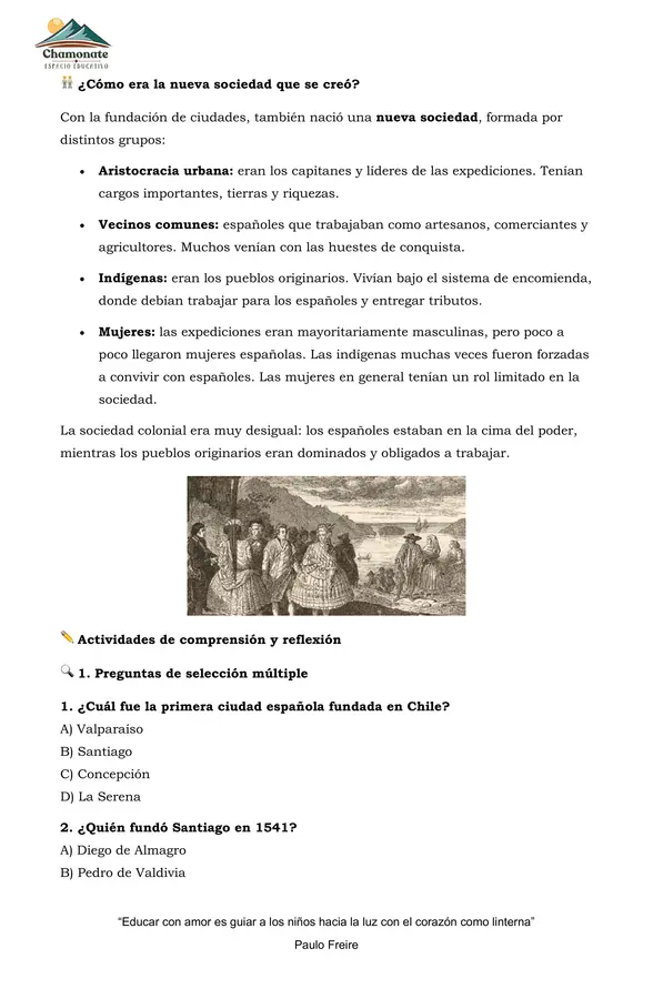 FUNDACIÓN DE CIUDADES EN CHILE