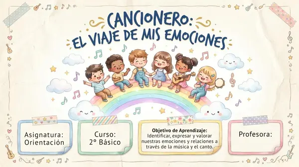CANCIONERO DE EMOCIONES 2° Básico