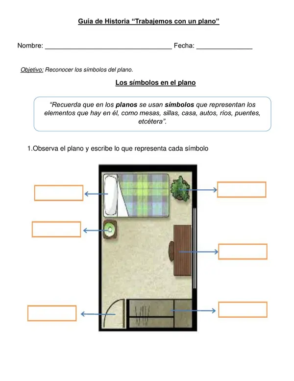 Guía "Trabajemos en un plano".