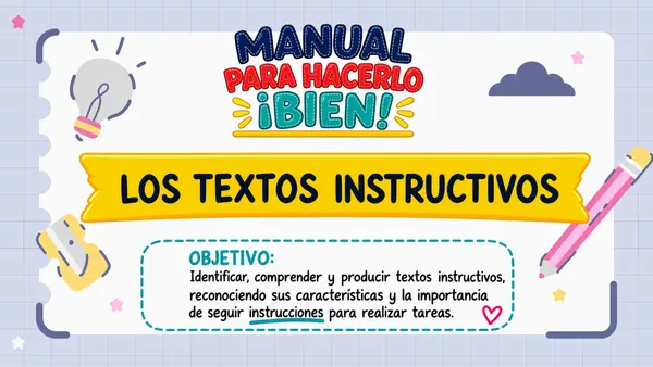 Los textos instructivos 3° - 4° básico
