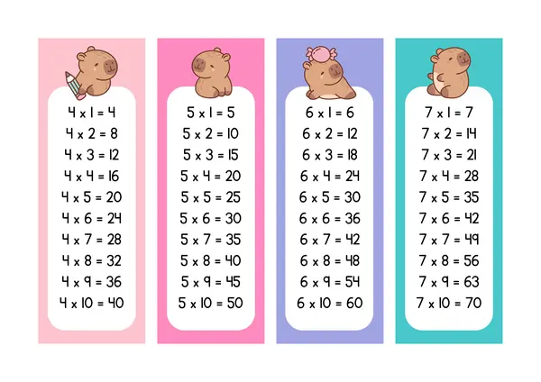 3 LLAVEROS/ TABLAS DE MULTIPLICACIÓN