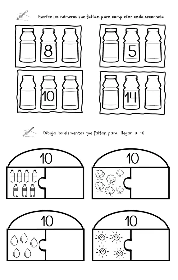Guía de matemáticas: ¡Vamos a reciclar!