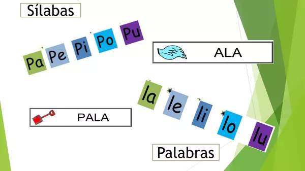 juego consonante p y l , lenguaje, primero basico