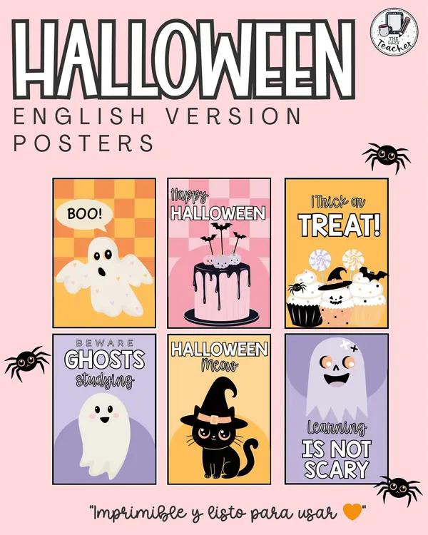 SET POSTERS HALLOWEEN - ENGLISH VERSION