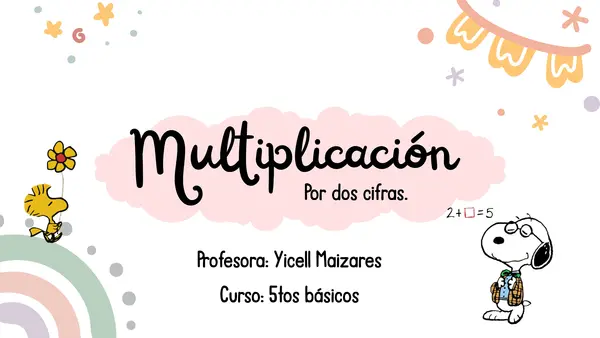 Multiplicación por dos cifras