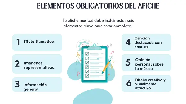  Música: Creación de un afiche de un cantante o banda