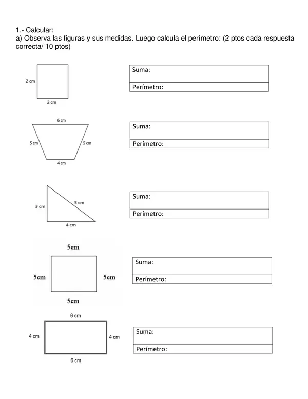 Evaluación de Matemática