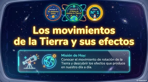 CLASE 2 Lección 2 Unidad 1 "Los movimientos de la Tierra y sus efectos" 3° Básico