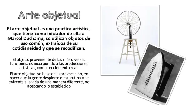 Arte objetual y conceptual