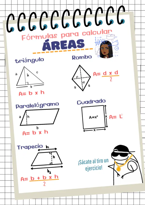 Áreas de trapecio y paralelógramo