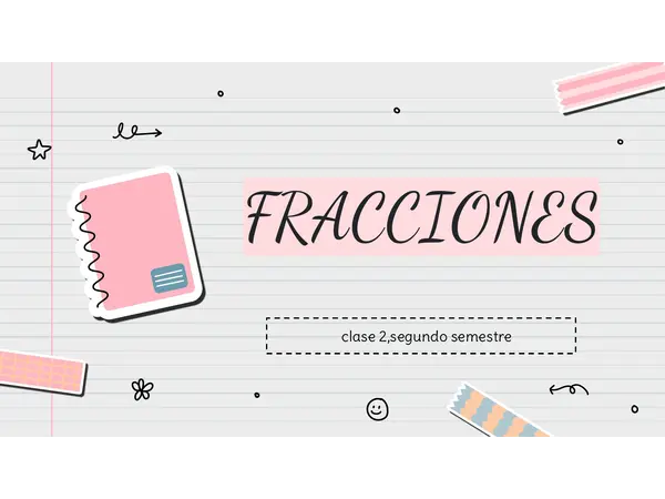 clase 2 matematicas "fracciones" 5to basico