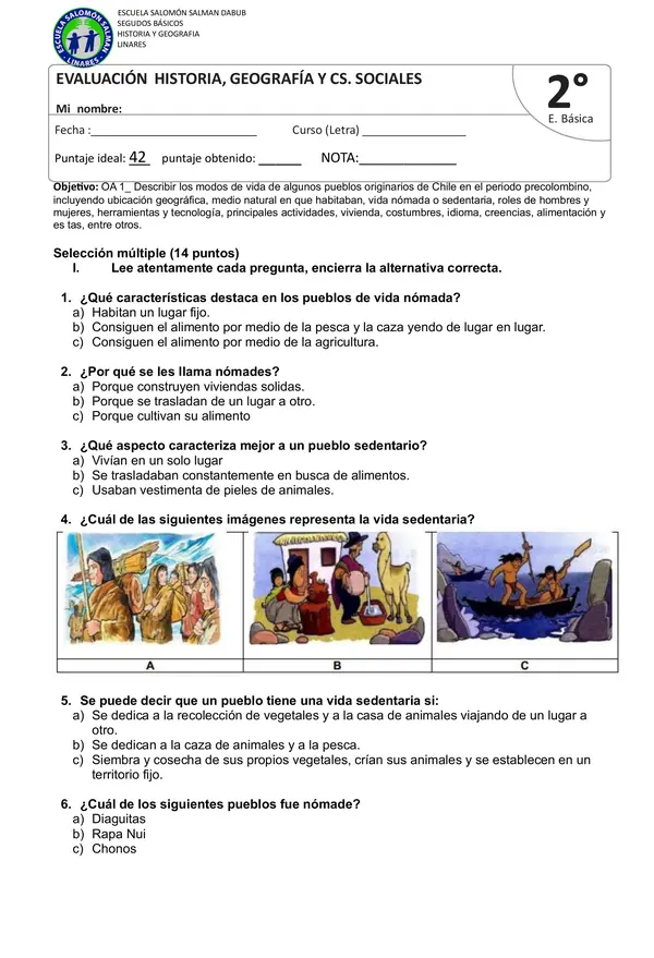 Evaluación pueblos originarios 