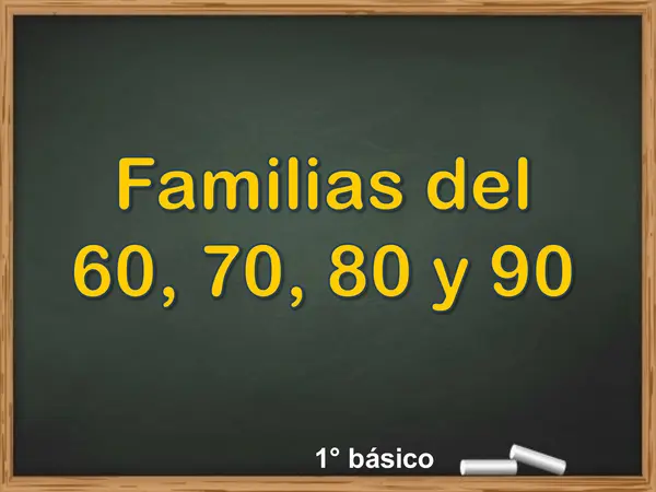 Familias del 60, 70, 80 y 90