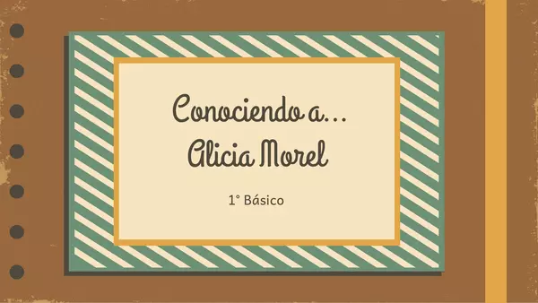Conociendo a... Alicia Morel