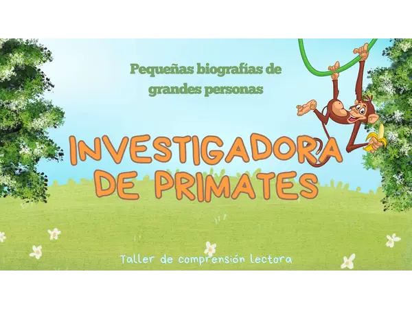 Comprensión lectora: Biografía Jane Goodall